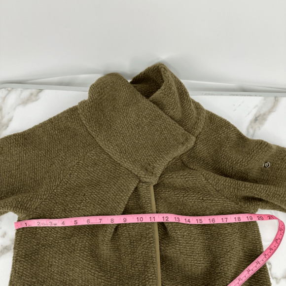 Craghoppers Womens Chunky Cardigan Coat Size M Wool Blend Lagenlook Green Cabin - Picture 8 of 14